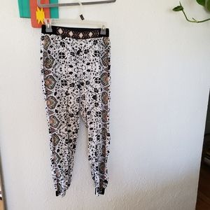 Pattern casual pull on pants